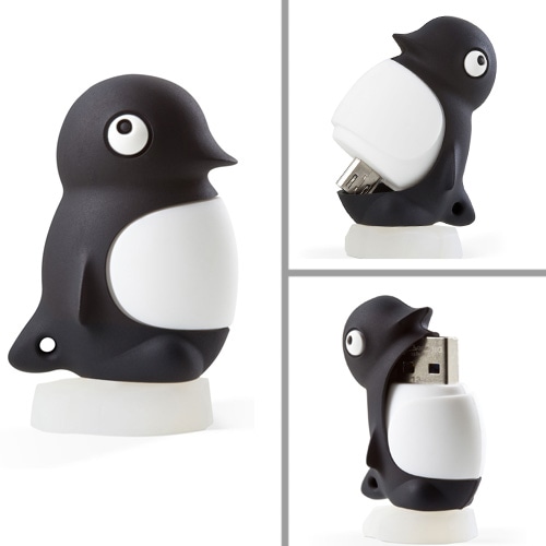 エアリア デュアルUSBメモリー 16GB Penguim(USB&MicroUSB) USB3.0対応 【DR14061-16BK】