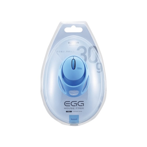 ELECOM(エレコム) EGGマウス フリー Bluetooth 3ボタン IRLED ブルー【M-EG30BRBU】