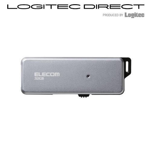 ELECOM(エレコム) USBメモリー USB3.0対応 スライド式 高速 FDU 32GB グレー MF-FDU3032GGY