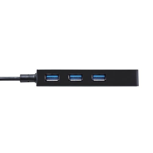 エレコム コンパクトなUSB3.0ハブ バスパワー 4ポート ブラック【U3H-FC01BBK】