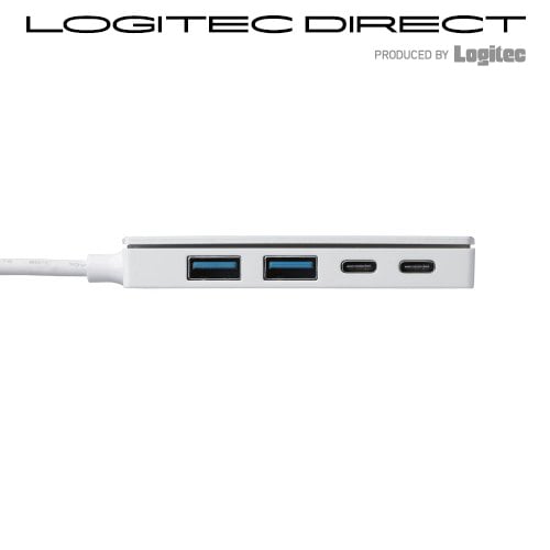 【U3HC-A412BWH-W】ELECOM USBHUB3.0 Type-C バスパワー Aメス2ポート Cメス2ポート ホワイト