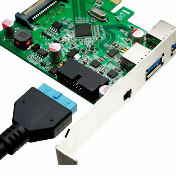 AREA エアリア USB3.1 ポート増設 PCIExpressX4 拡張ボード 切替スイッチ搭載 フォーシリンダー【SD-PE4U31A-2E1SW】