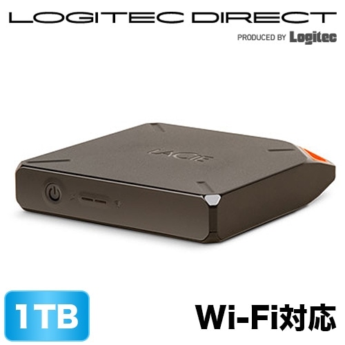 LaCie FUEL Wi-Fi対応ワイヤレスハードディスク(HDD) 1TB【9000436KUA】