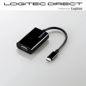 【AD-CVGABK】USB Type-C映像変換アダプタ(VGA)