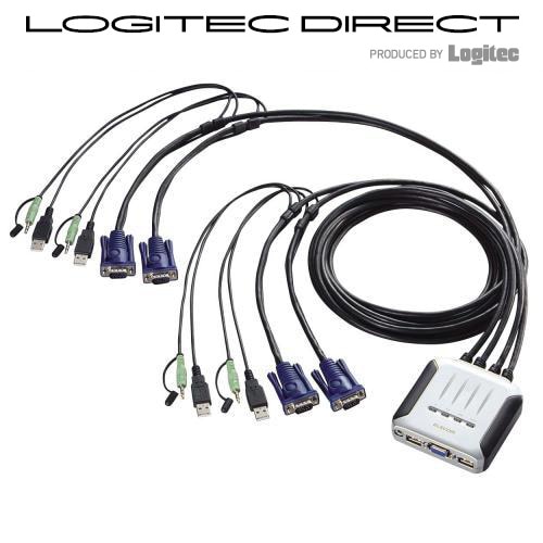 ELECOM(エレコム) USBパソコン切替器【KVM-KU4】