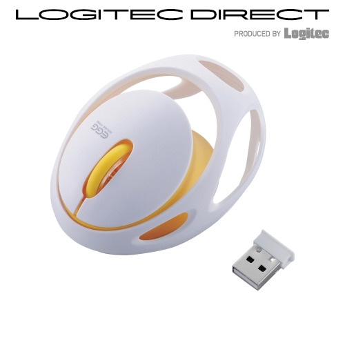 ELECOM(エレコム) EGGマウス フリー 無線 3ボタン IRLED ホワイト【M-EG30DRWH】