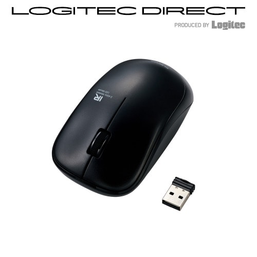 ELECOM(エレコム) IRワイヤレスマウス IR08DRシリーズ 無線マウス 3ボタン 省電力 ブラック【M-FIR08DRBK】