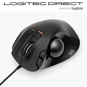 ELECOM(エレコム) マウス トラックボール 有線 握りの極み 6ボタン ブラック【M-XT3URBK】