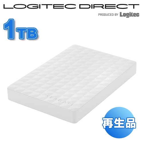 Seagate(シーゲート) USB3.0 外付けポータブルハードディスクExpansion(HDD) 1TB ホワイト【再生品】【SGP-NY010UWH-YY】