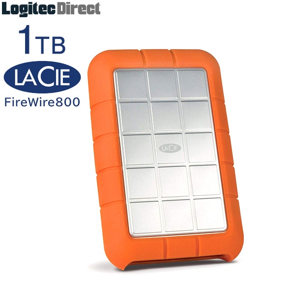 LaCie(ラシー) 耐衝撃設計のポータブルハードディスク(HDD) Rugged triple 1TB【STEU1000400】