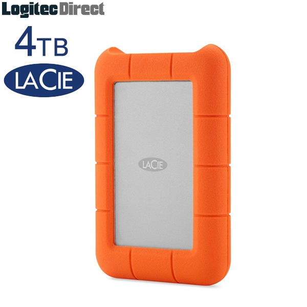 LaCie(ラシー) 耐衝撃設計のポータブルハードディスク(HDD) Rugged RAID Thunderbolt &USB 3.0 4TB【STFA4000400】