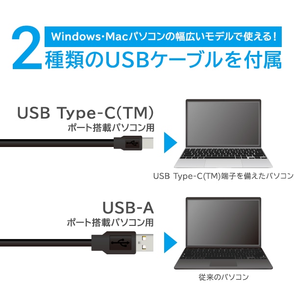 ブルーレイドライブ 外付け ポータブル USB-C Type-C USB-A Type-A M-Disc BDXL 動画再生 データ保存 ソフト付き【LBD-LPWAWU3CSDB】