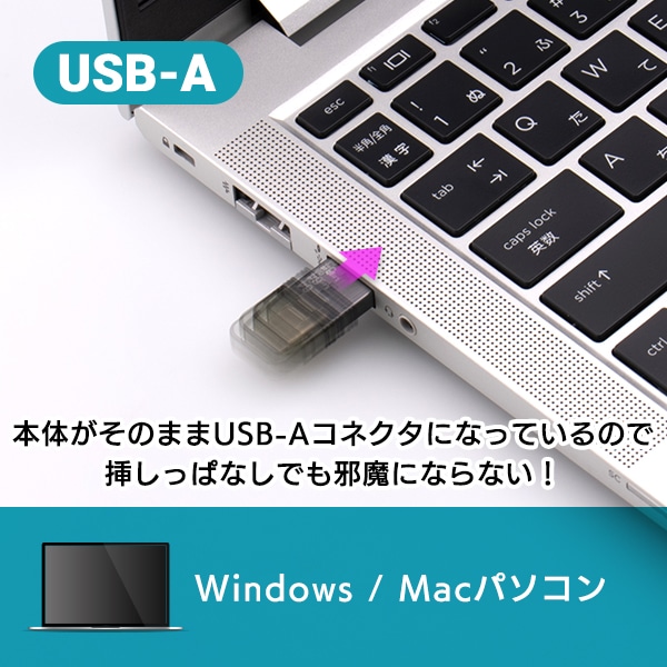 キャップ式 USB Type-C USB-A USBメモリ 64GB USB-C Type-A フラッシュメモリー フラッシュドライブ 読込200MB/秒 USB 3.2 Gen1 USB3.1 Gen1 USB3.0 LMC-LCA64UAC