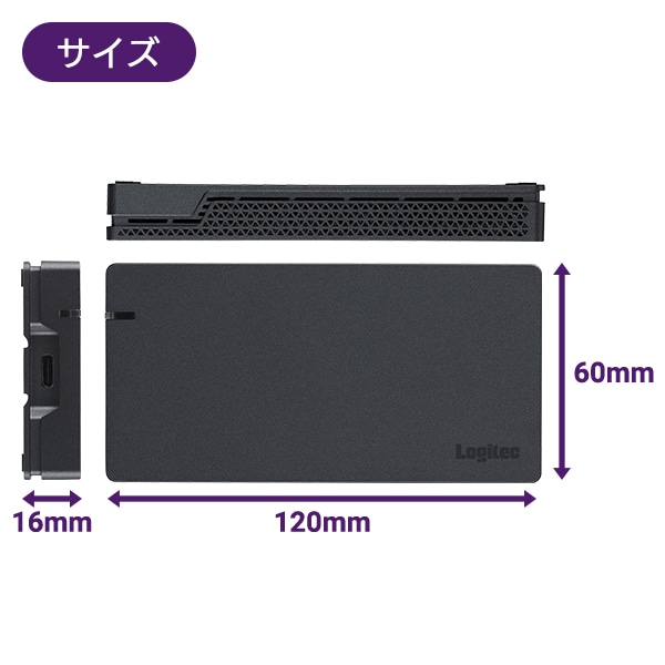 USB 40Gbps USB4 対応 SSD 外付け 1TB ポータブル Type-C 温度検知