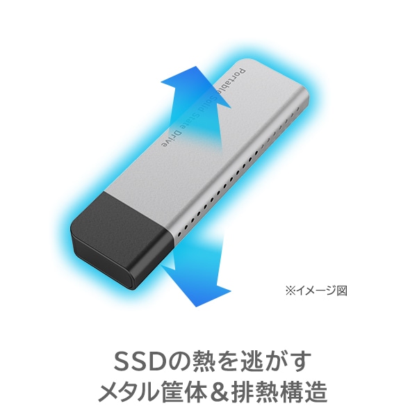 薄型 スリム スティック型 高速 コンパクト SSD 外付け 500GB 読込1000MB/ 秒 USB3.2 Gen2 PS5 / PS5 Pro 動作確認済 USB メモリサイズ ロジテック【LMD-SPDH050UC】