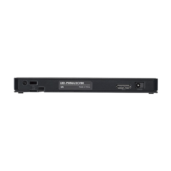 Windows対応 外付け ポータブル ブルーレイドライブ USB-C Type-C USB-A Type-A M-Disc BDXL 動画再生 動画編集 データ保存 ソフト付き LBD-LPWCWU3CVDB
