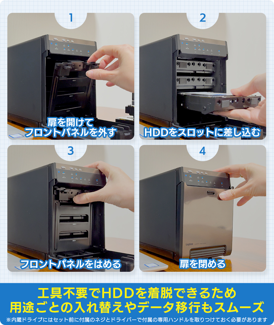 かんたん4ステップでセットアップ