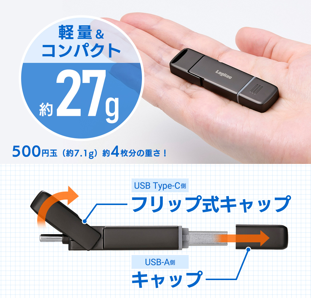 ロジテック 画像編集ソフト付属 外付けSSD 手のひらサイズでコンパクト！持ち運びに便利