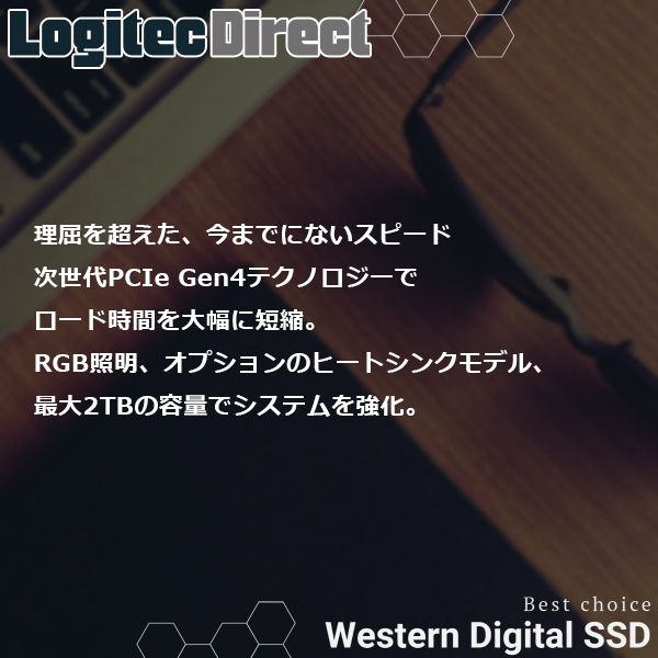 WD BLACK SN850 NVMe Gen4 SSD M.2 2280 ヒートシンク搭載 1TB WDS100T1XHE