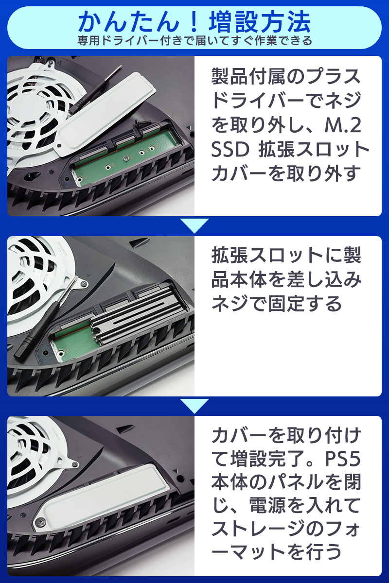 LMD-PS5シリーズ（Gen4×4 ヒートシンク付き 内蔵SSD）